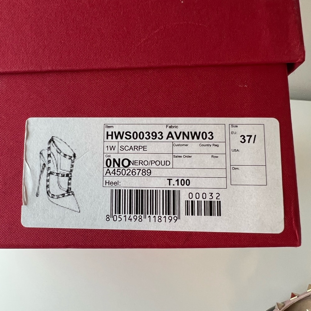 Valentino Rockstud caged pump 100mm in black patent leather size 37.5 - Picture 9 of 9